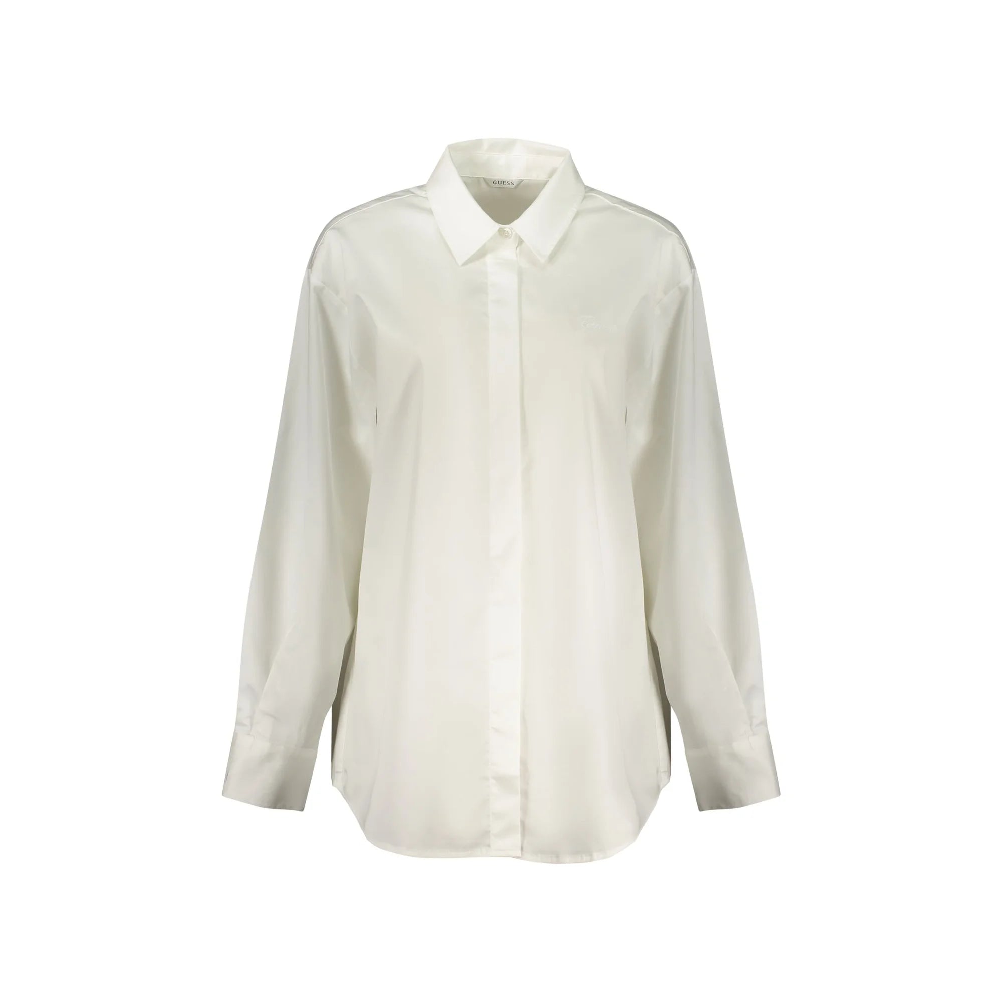 Guess Jeans Camicia Maniche Lunghe Donna Bianca Ricamo Camicie Bianco - foto prodotto